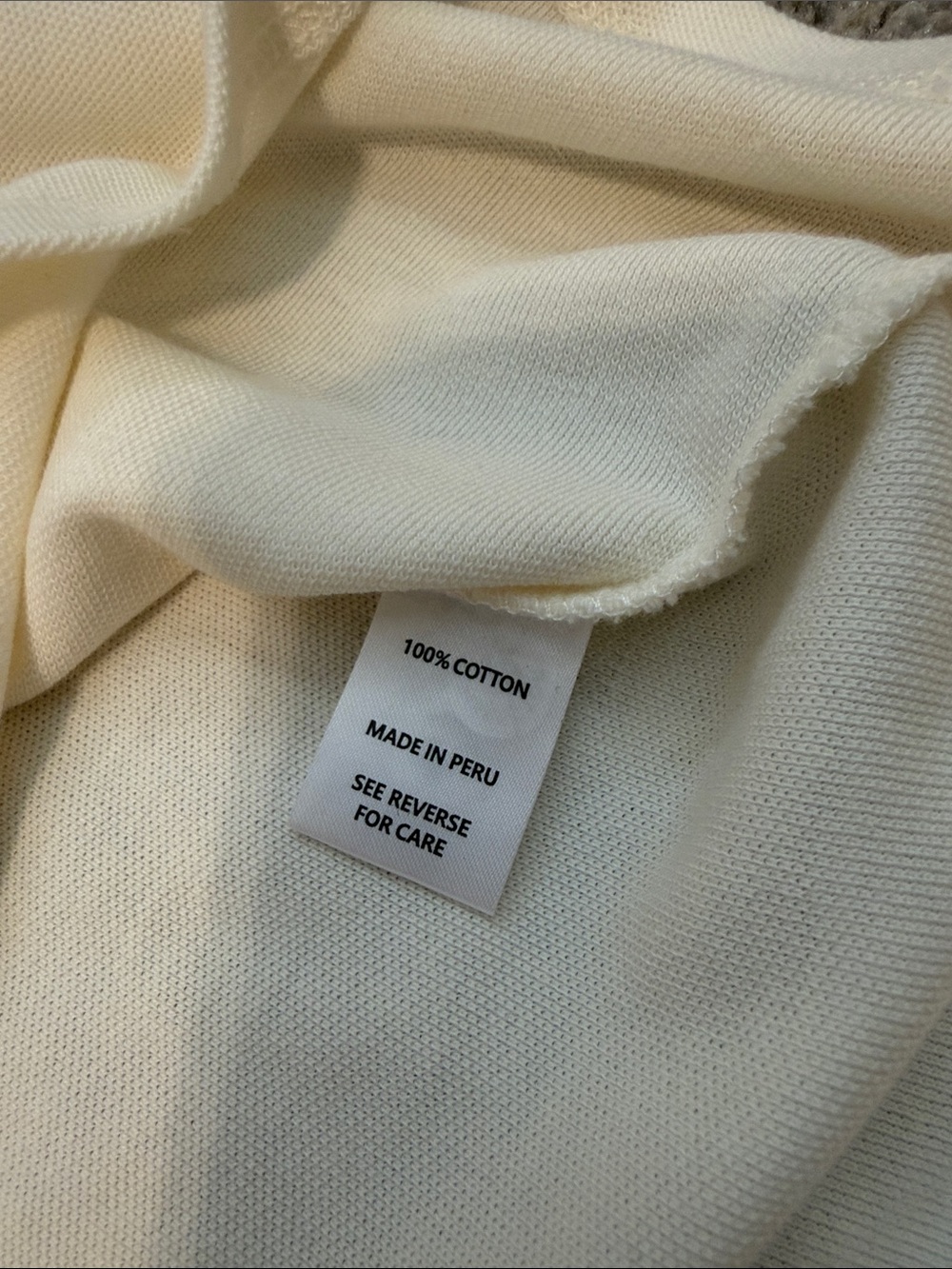 NWOT Ivory Spartina s/s Mock Neck Top, Sm. Gold Zipper adds Richness to the look - Picture 4 of 7